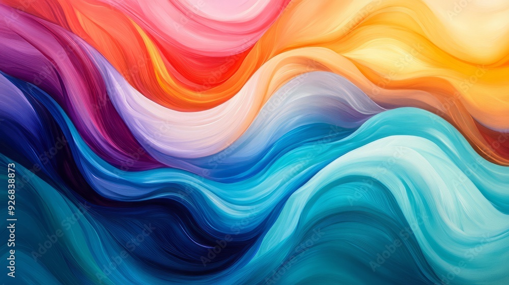 Harmonious Blend of Whimsical Chromatic Waves Harmonious Blend of Whimsical Chromatic Waves