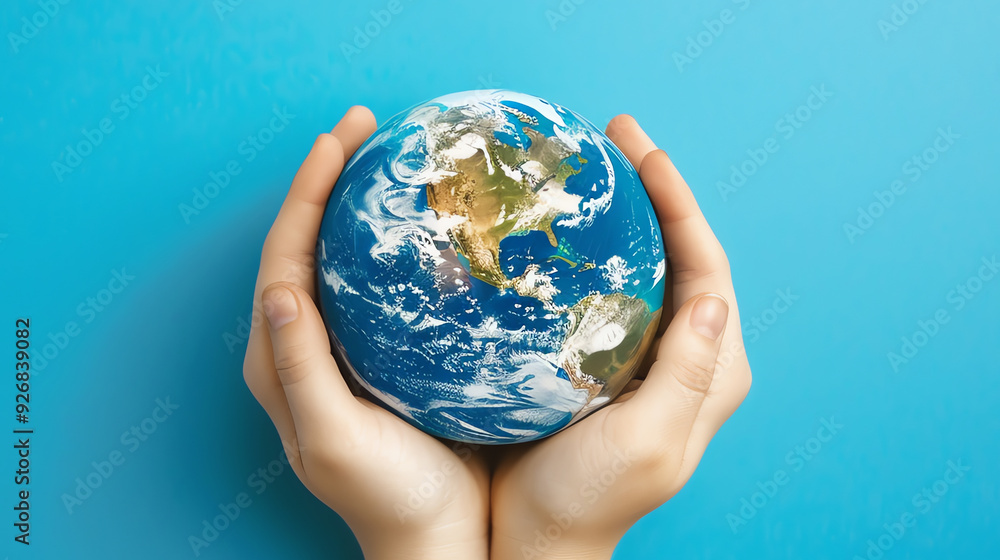 earth in the hands, AI generated earth in the hands, AI generated