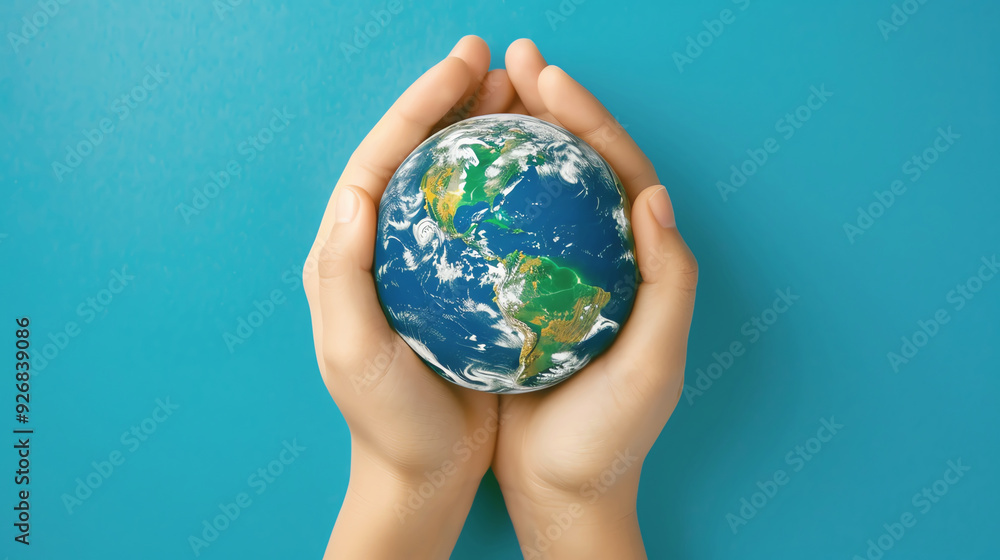 earth in the hands, AI generated earth in the hands, AI generated
