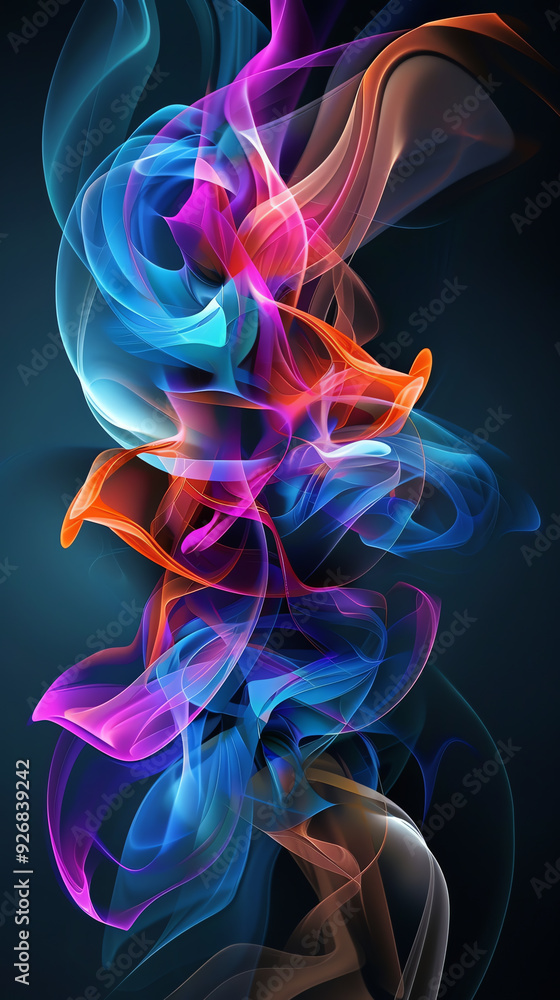 colorful abstract expressions captured in a dynamic and artistic style, AI generated colorful abstract expressions captured in a dynamic and artistic style, AI generated