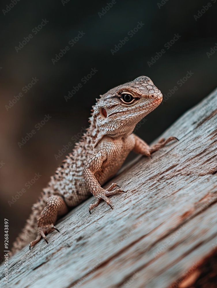 Lizard isolated on wooden background Lizard isolated on wooden background