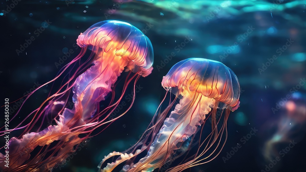 jellyfish in the water jellyfish in the water
