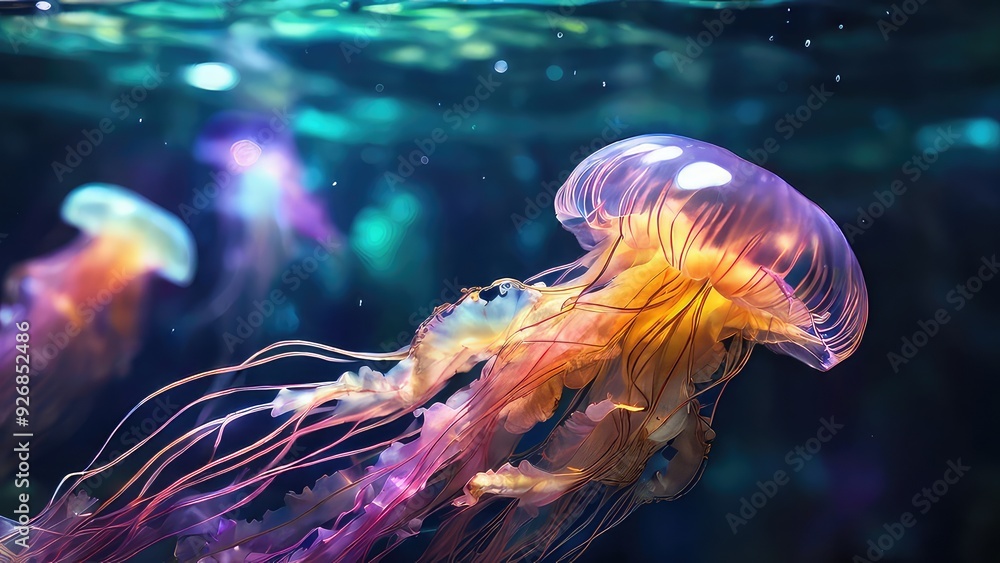 jellyfish in the water jellyfish in the water