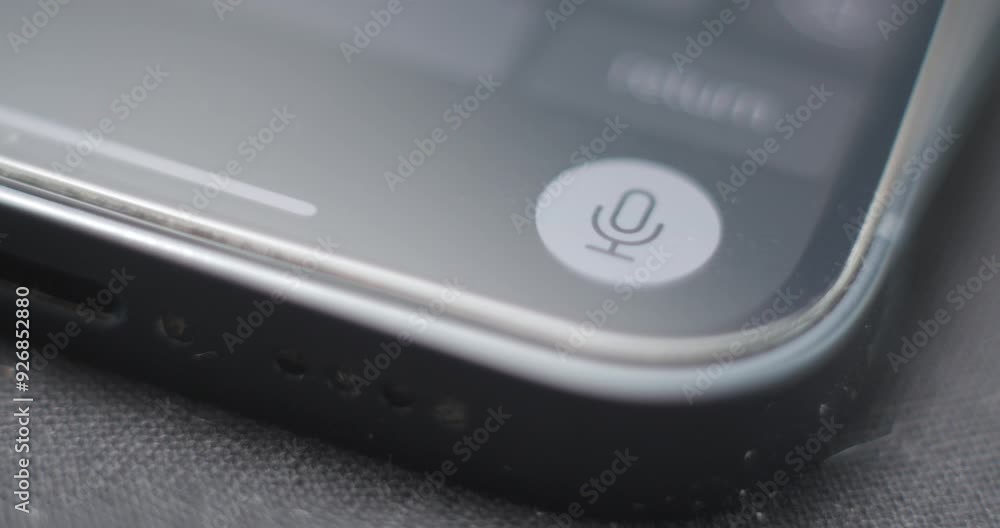 Speech to text on smartphone, artificial intelligence concept Speech to text on smartphone, artificial intelligence concept