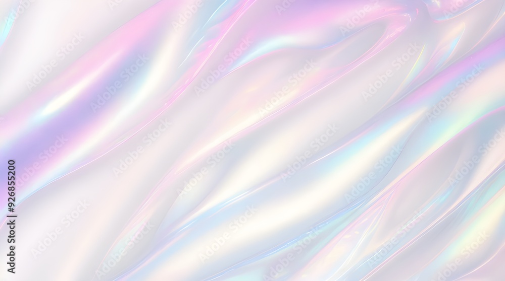 Holographic background seamless trendy iridescent light foil texture. Soft holographic pastel unicorn marble background pattern. Modern pearlescent blurry abstract swirl illustration.
Holographic background seamless trendy iridescent light foil texture. Soft holographic pastel unicorn marble background pattern. Modern pearlescent blurry abstract swirl illustration.