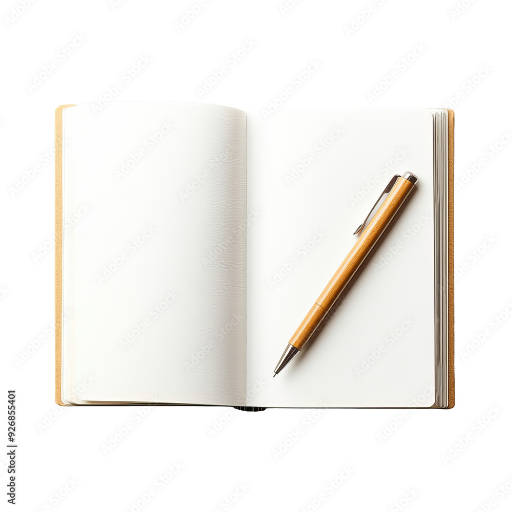 Open Notebook with Pen Open Notebook with Pen