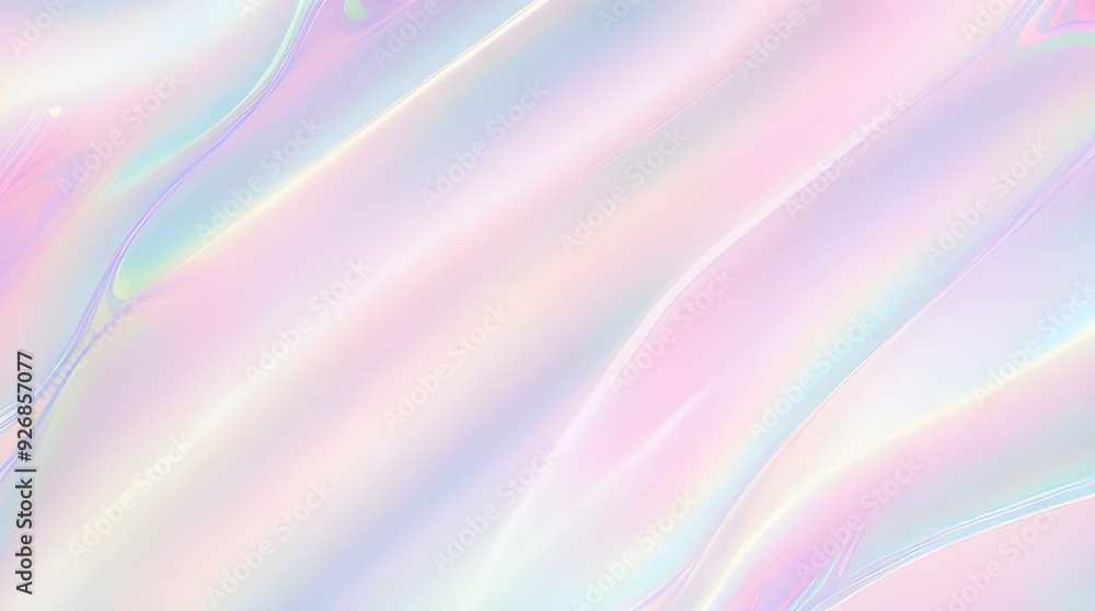 Holographic background seamless trendy iridescent light foil texture. Soft holographic pastel unicorn marble background pattern. Modern pearlescent blurry abstract swirl illustration.
Holographic background seamless trendy iridescent light foil texture. Soft holographic pastel unicorn marble background pattern. Modern pearlescent blurry abstract swirl illustration.