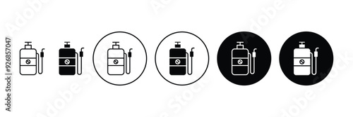 Set of Pesticide icon collection. Pesticide symbol. Vector illustration.