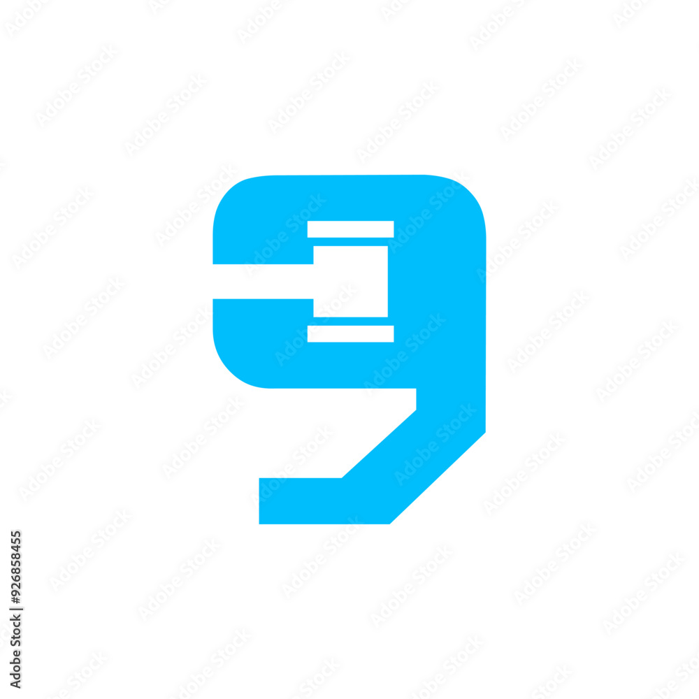 vector logo font, initials, and letter, with a negative effect of the judge's hammer as a symbol of justice