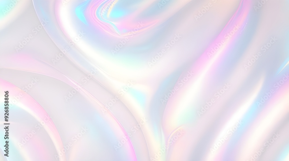 Holographic background seamless trendy iridescent light foil texture. Soft holographic pastel unicorn marble background pattern. Modern pearlescent blurry abstract swirl illustration.
Holographic background seamless trendy iridescent light foil texture. Soft holographic pastel unicorn marble background pattern. Modern pearlescent blurry abstract swirl illustration.
