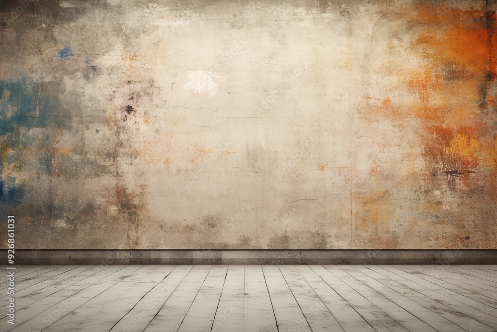 Wabi - sabi background, where hand - made paper meets natural dye and sumi ink. Zen - like minimalistic room with weathered floors and earthy tones. Dreamy earth tones, rustic accents. Ample wall spac Wabi - sabi background, where hand - made paper meets natural dye and sumi ink. Zen - like minimalistic room with weathered floors and earthy tones. Dreamy earth tones, rustic accents. Ample wall spac