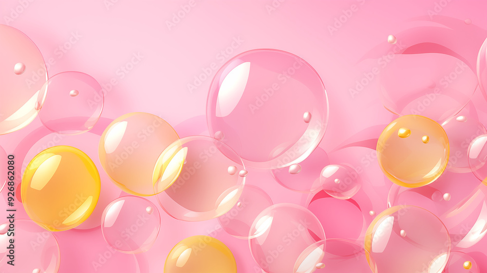 Pink Soap Bubbles on Yellow Background, Abstract Image, Texture, Pattern, Wallpaper, Cover and Screen of Smartphone, Cell Phone, Computer, Laptop, 9:16 and 16:9 Format Pink Soap Bubbles on Yellow Background, Abstract Image, Texture, Pattern, Wallpaper, Cover and Screen of Smartphone, Cell Phone, Computer, Laptop, 9:16 and 16:9 Format