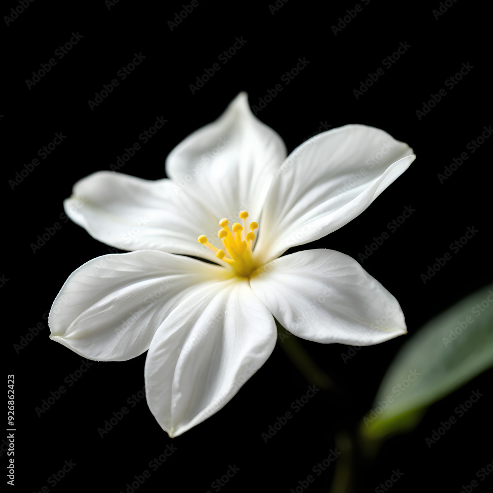 white flower on black background white flower on black background
