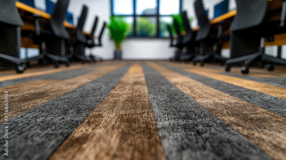 Modern Conference Room with Empty Chairs Modern Conference Room with Empty Chairs
