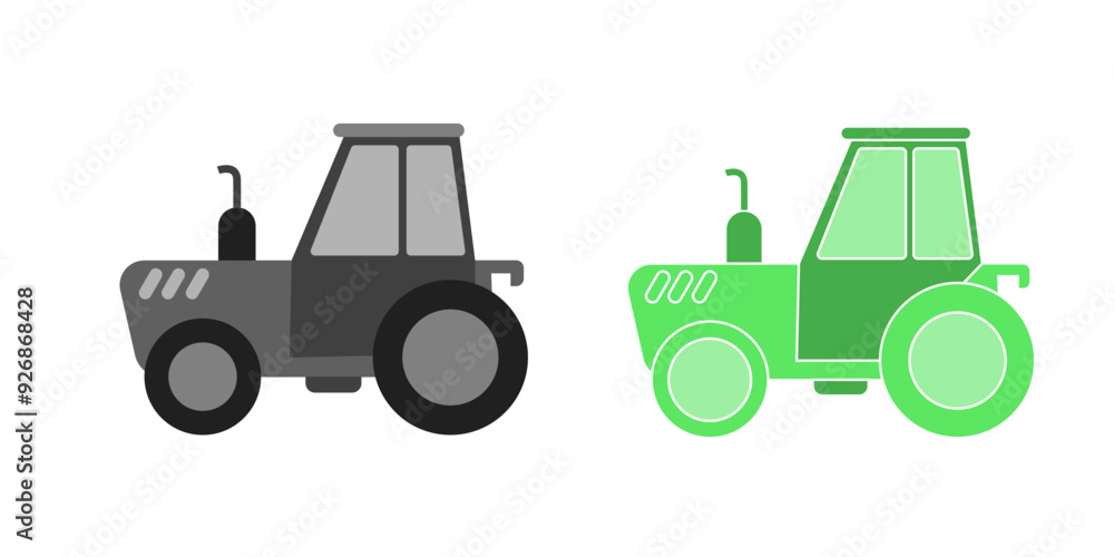 Tractor icon vector set. agriculture illustration sign collection. vehicle symbol. Tractor icon vector set. agriculture illustration sign collection. vehicle symbol.