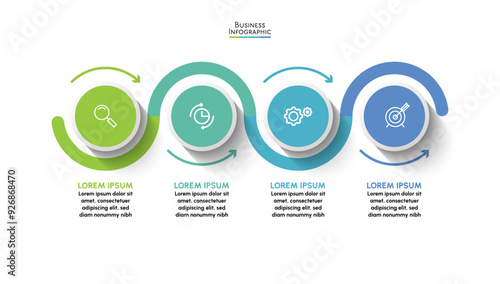 Business data visualization. timeline infographic icons designed for abstract background template