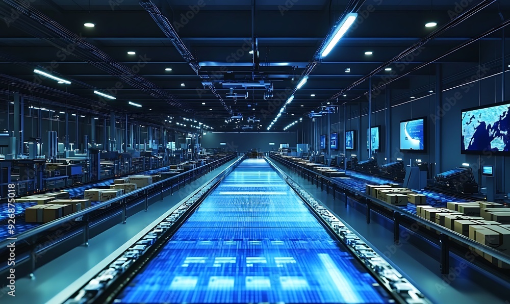 State-of-the-Art Fulfillment Center with Automated Sorting and Drone Shipping State-of-the-Art Fulfillment Center with Automated Sorting and Drone Shipping