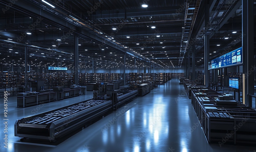 State-of-the-Art Fulfillment Center with Automated Sorting and Drone Shipping State-of-the-Art Fulfillment Center with Automated Sorting and Drone Shipping