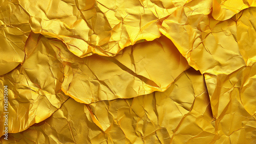 Wallpaper Mural Crumpled gold foil texture Torontodigital.ca