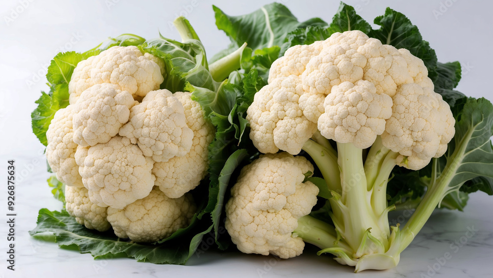 Cauliflower isolated on white background Cauliflower isolated on white background