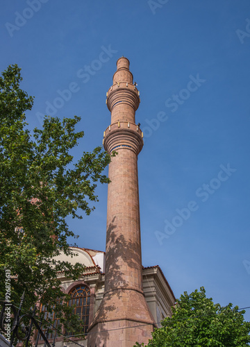 Saatli cami. Clock mosque. historical mosque. Ayvalik, Balikesir. Turkey. photo