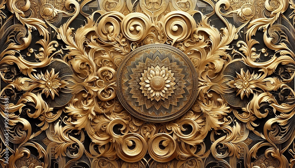 Vector Art: Radiant Gold Design Vector Art: Radiant Gold Design