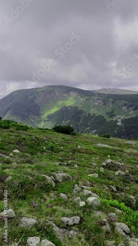 Landscape with clouds and sky, Karkonosze Poland