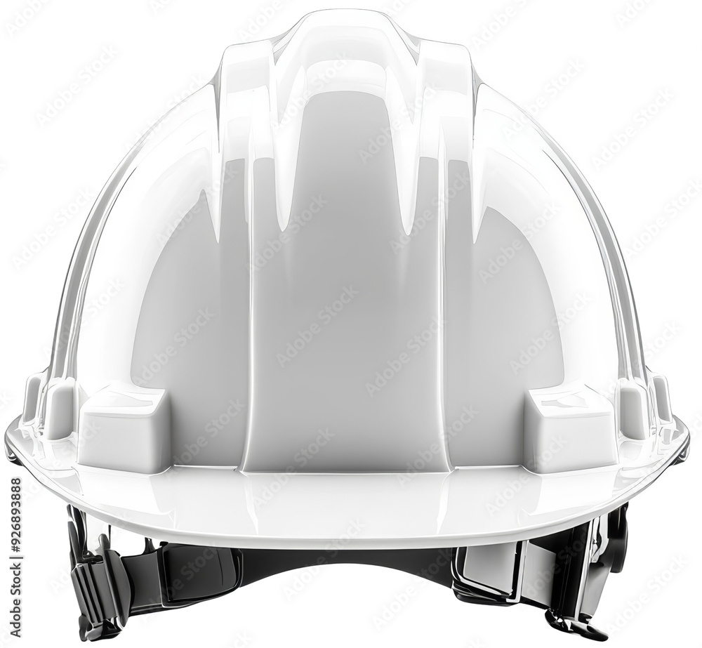 A white hard hat against a plain background, symbolizing safety and protection in construction and engineering environments. cut out, PNG, isolated on transparent background. A white hard hat against a plain background, symbolizing safety and protection in construction and engineering environments. cut out, PNG, isolated on transparent background.