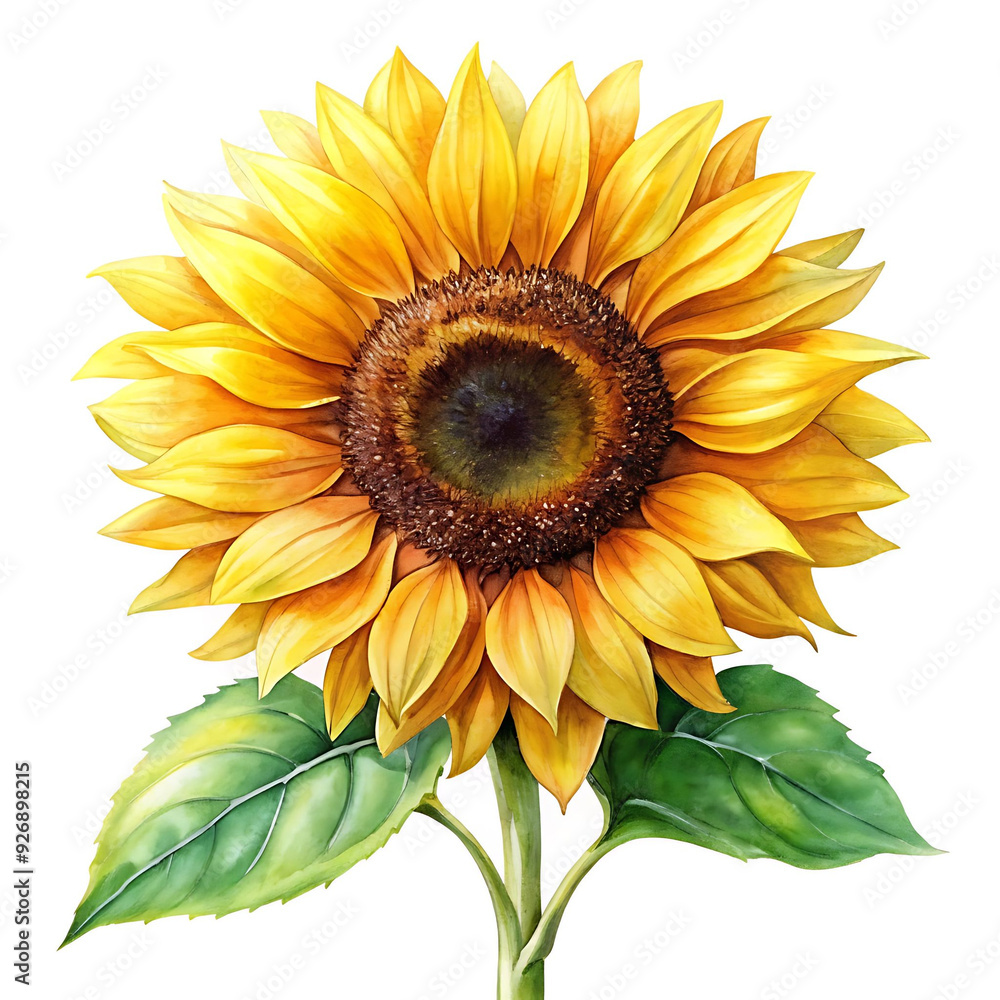 Naklejka premium sunflower isolated on white