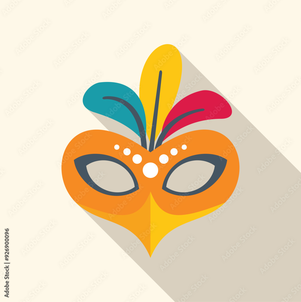 Festive carnival mask with colorful feathers is perfect for mardi gras celebrations, costume parties, and masquerade balls Festive carnival mask with colorful feathers is perfect for mardi gras celebrations, costume parties, and masquerade balls