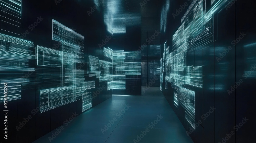 Floating holographic interfaces in a dark room Floating holographic interfaces in a dark room