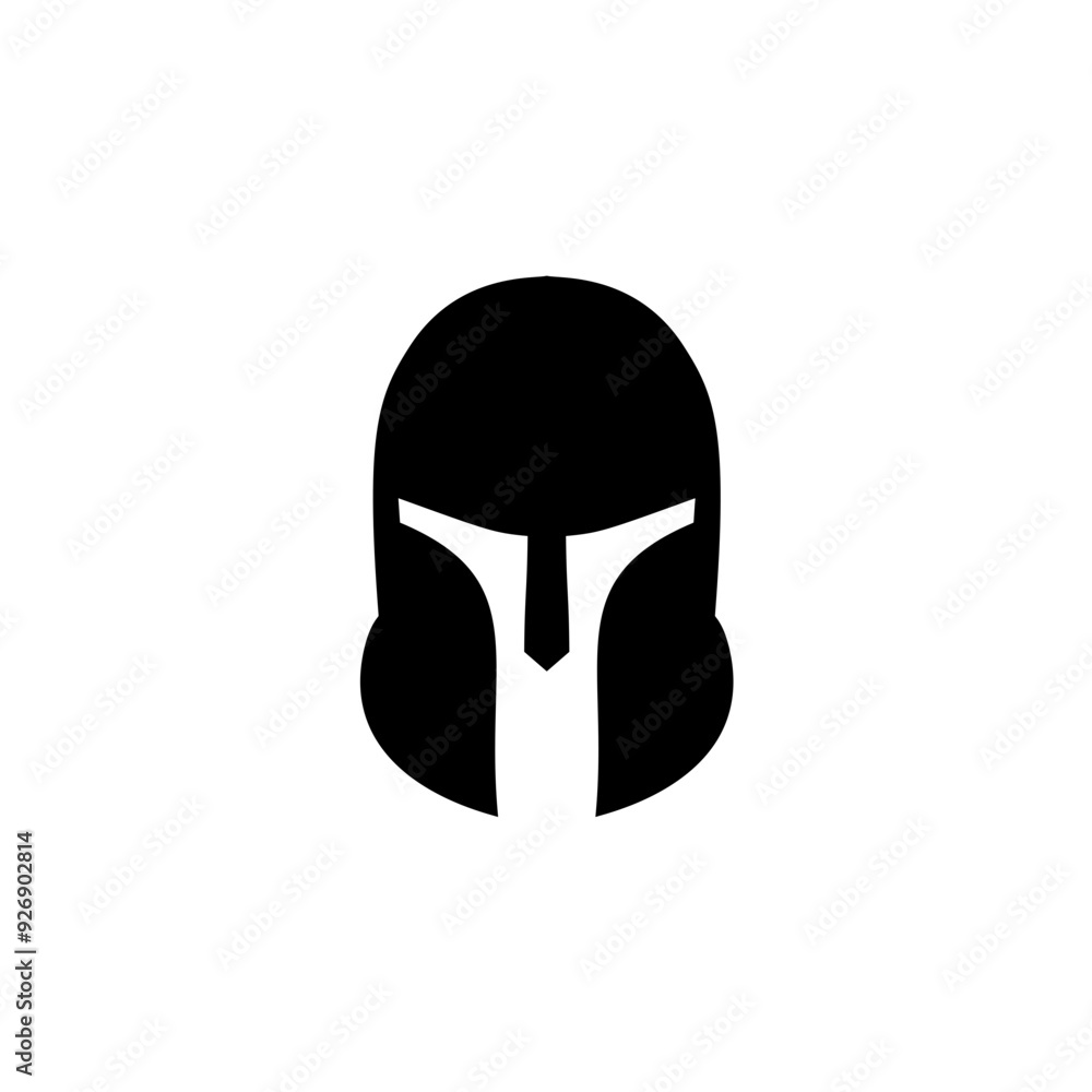Spartan helmet logo icon vector illustration Spartan helmet logo icon vector illustration