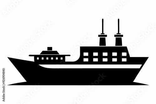 
sailing ship vector, Yacht motor boat nautical silhouette vector collection	
