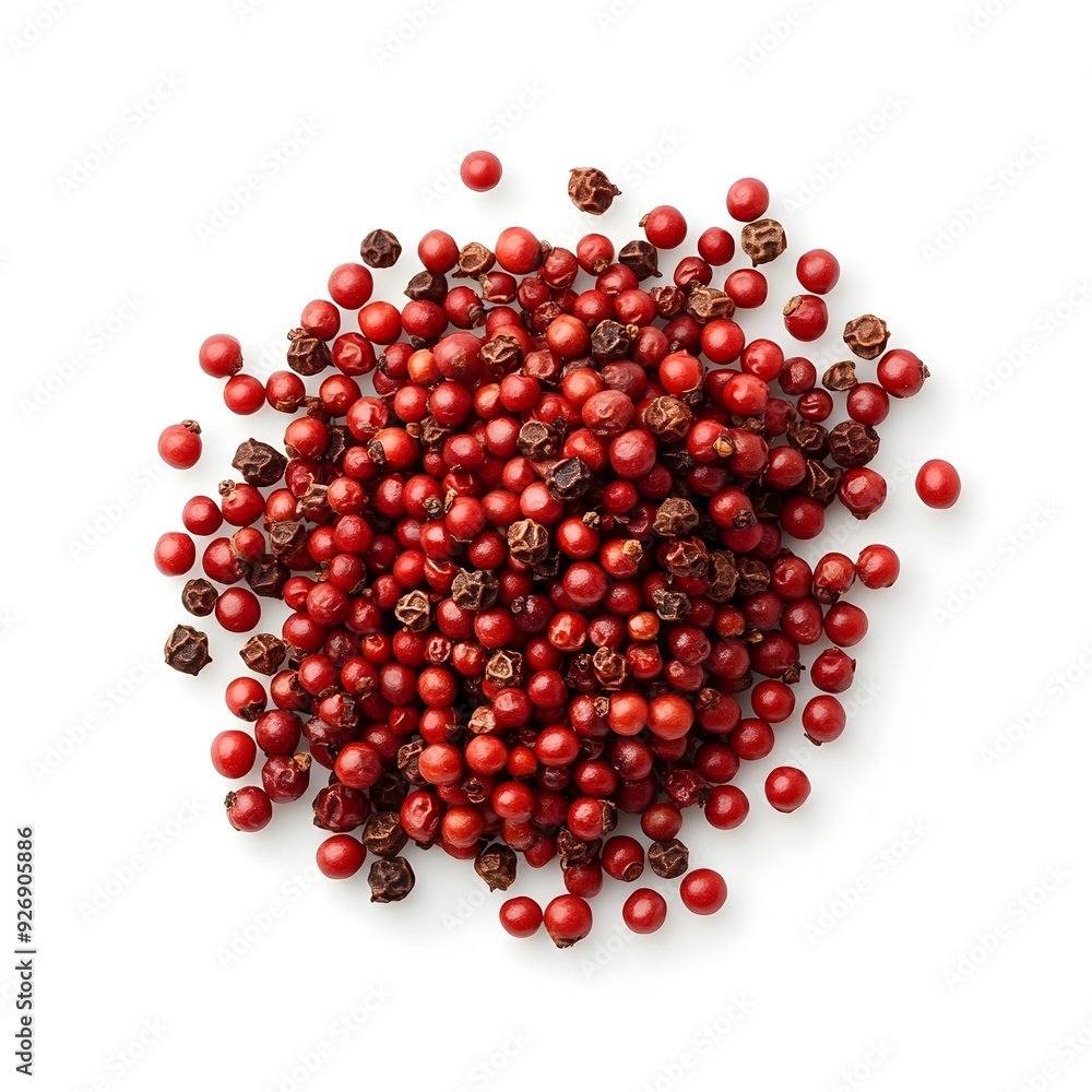 Whole Sichuan Peppercorn Isolated on White Background with Detailed Photography Whole Sichuan Peppercorn Isolated on White Background with Detailed Photography