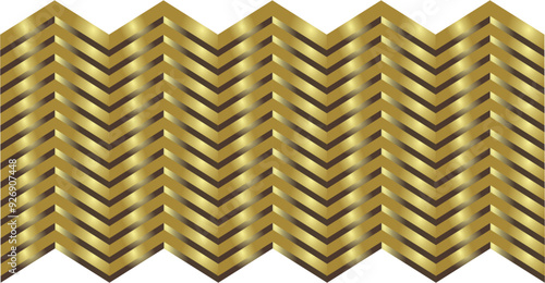 repetition of zig zag lines with a gradient gold brown color that gives an elegant and luxurious impression