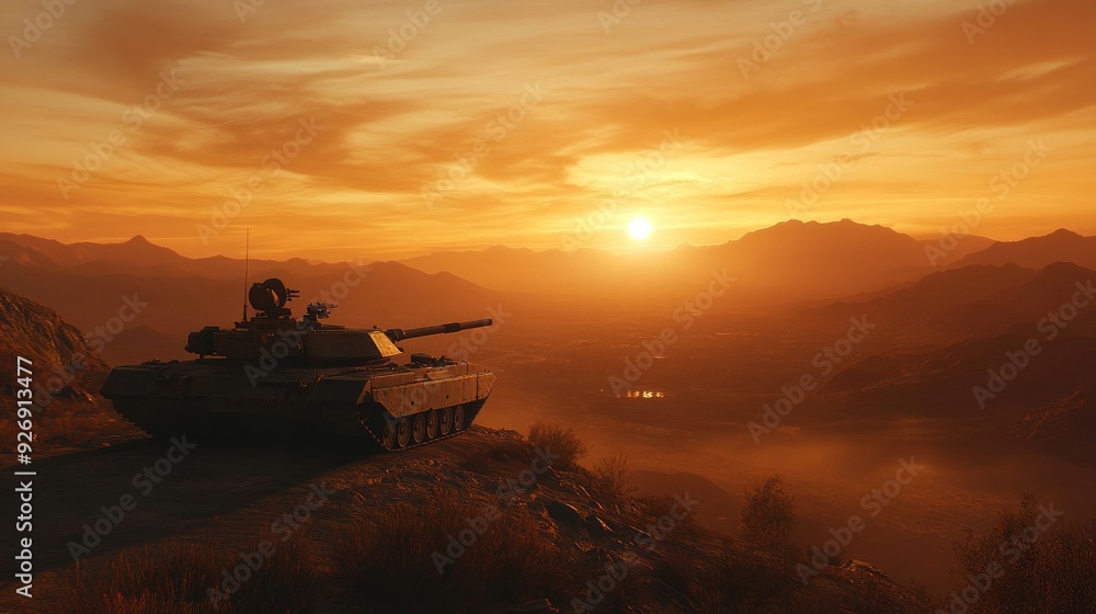Tank on Ridge Overlooks Valley: A Military Perspective Tank on Ridge Overlooks Valley: A Military Perspective