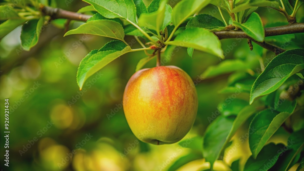 Forbidden fruit hanging from the branches of the Tree of Knowledge in the Garden of Eden , temptation, mystery, forbidden Forbidden fruit hanging from the branches of the Tree of Knowledge in the Garden of Eden , temptation, mystery, forbidden