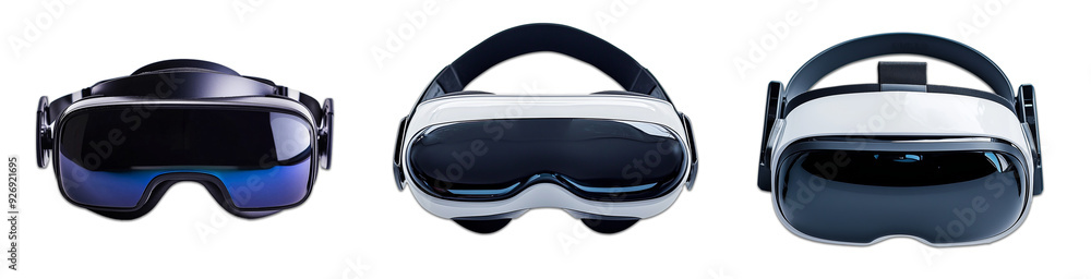 transparent background with VR glasses transparent background with VR glasses