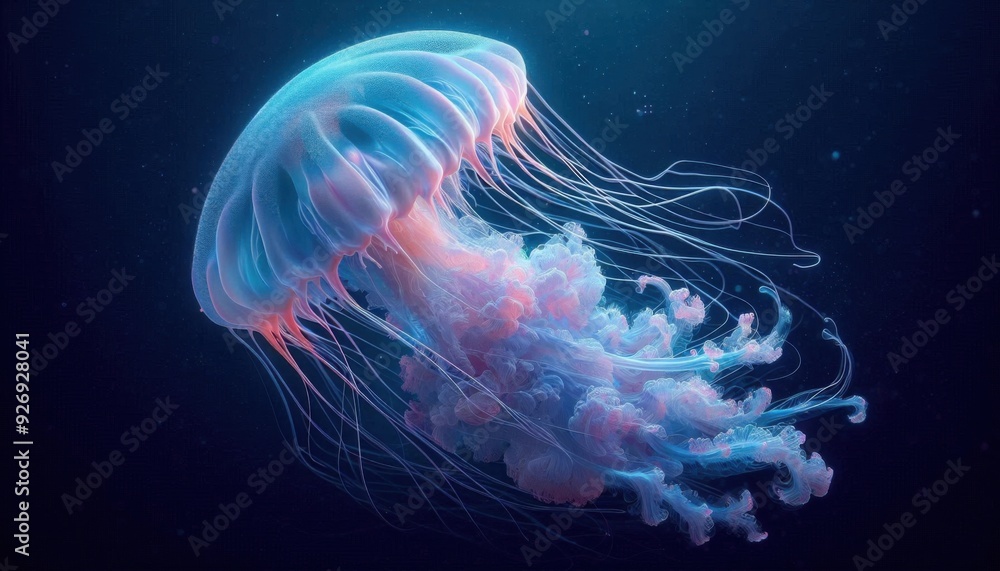 jelly fish in the aquarium jelly fish in the aquarium