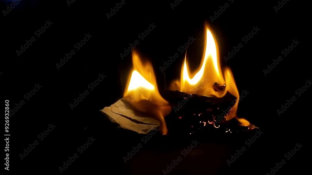 Fire burning stock video background Fire burning stock video background