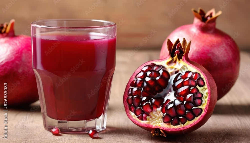 Freshly squeezed pomegranate juice a vibrant and healthy choice Freshly squeezed pomegranate juice a vibrant and healthy choice