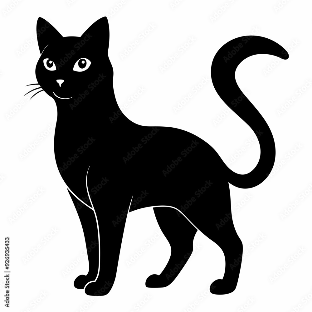 Cat silhouette, black silhouette cat full body, cat silhouette icon
Cat silhouette, black silhouette cat full body, cat silhouette icon