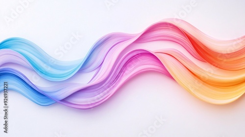 Abstract wavy pastel on white background