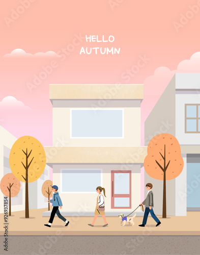 가을 일러스트 배경