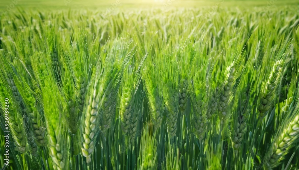 Bountiful Harvest A Field of Green Wheat Bountiful Harvest A Field of Green Wheat