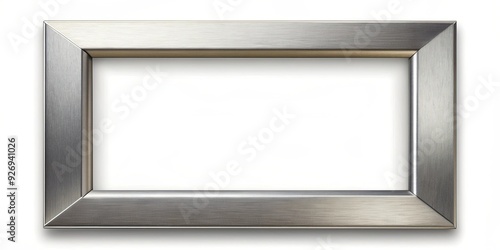 Silver photo frame with a sleek and modern design , silver, frame, photo, shiny, metallic, elegant, decoration
