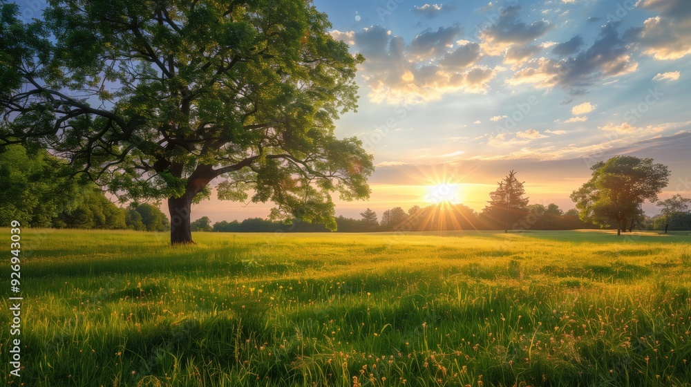 Obraz premium Free good morning scene wallpaper background photo