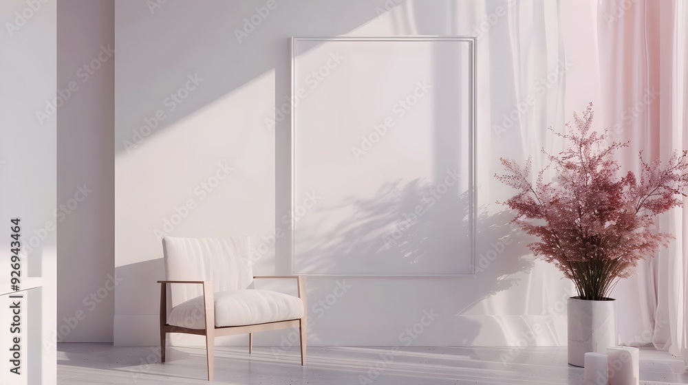 Minimalist Living Space with Elegant Glass Accents and Modern 3D Rendered Interior Design Minimalist Living Space with Elegant Glass Accents and Modern 3D Rendered Interior Design