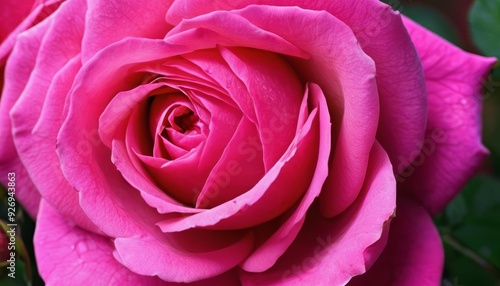 Wallpaper Mural  Pure elegance in bloom  A closeup of a vibrant pink rose Torontodigital.ca