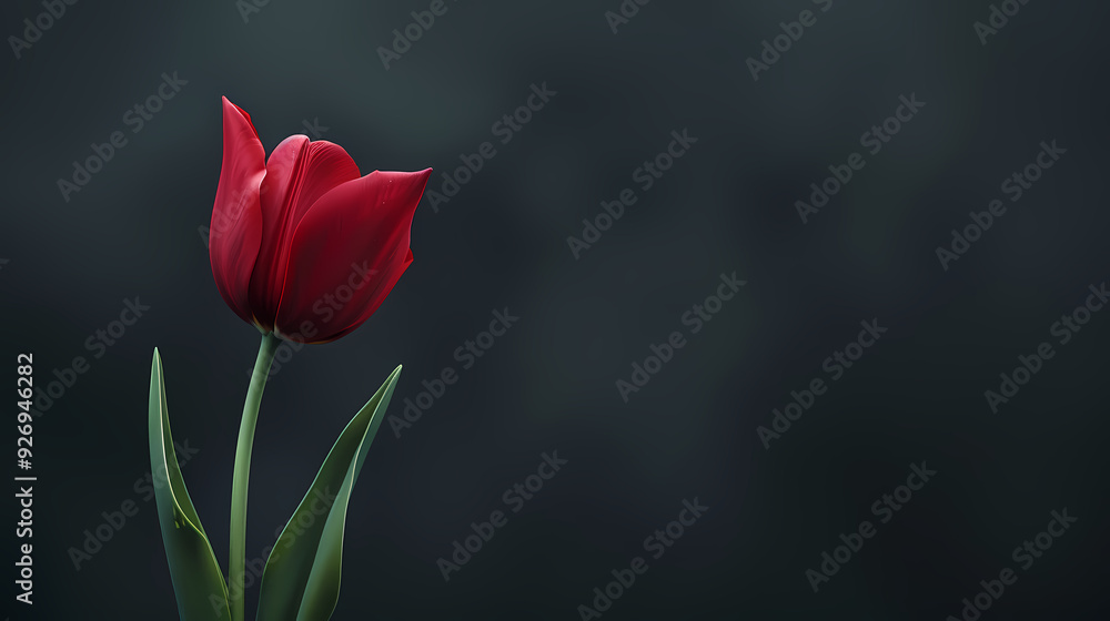 Fototapeta premium Close-up of flowers on dark background